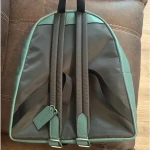 Coach Backpack  Dark Turquoise Pebble Leather NWT Coach Hadley Backpack CBH09 Leather Dark teal/black | eBay main image 2